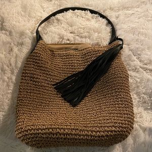 EUC Emmy Straw Hobo Bag